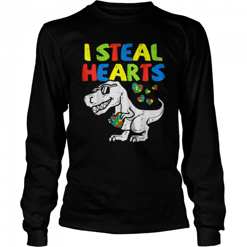 I Steal Hearts Puzzle Autism Awareness T Rex Dinosaurs T-Shirt B09w8vyxk4 2 » Cool Gifts for You - Mfamilygift I Steal Hearts Puzzle Autism Awareness T Rex Dinosaurs T-Shirt B09w8vyxk4 2