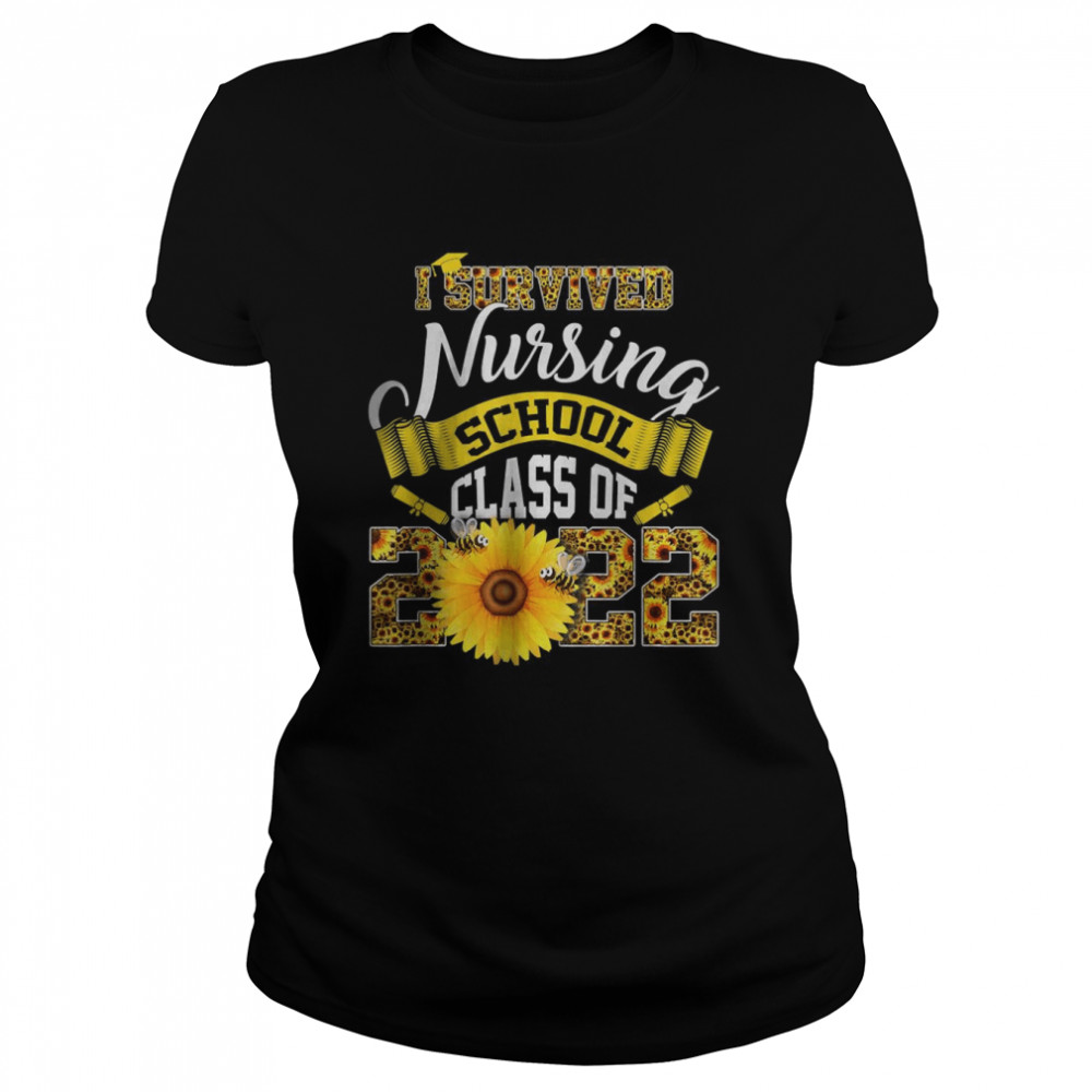 I Survived Nursing School Class Of 2022 Sunflower T-Shirt 1 » Cool Gifts for You - Mfamilygift I Survived Nursing School Class Of 2022 Sunflower T-Shirt 1