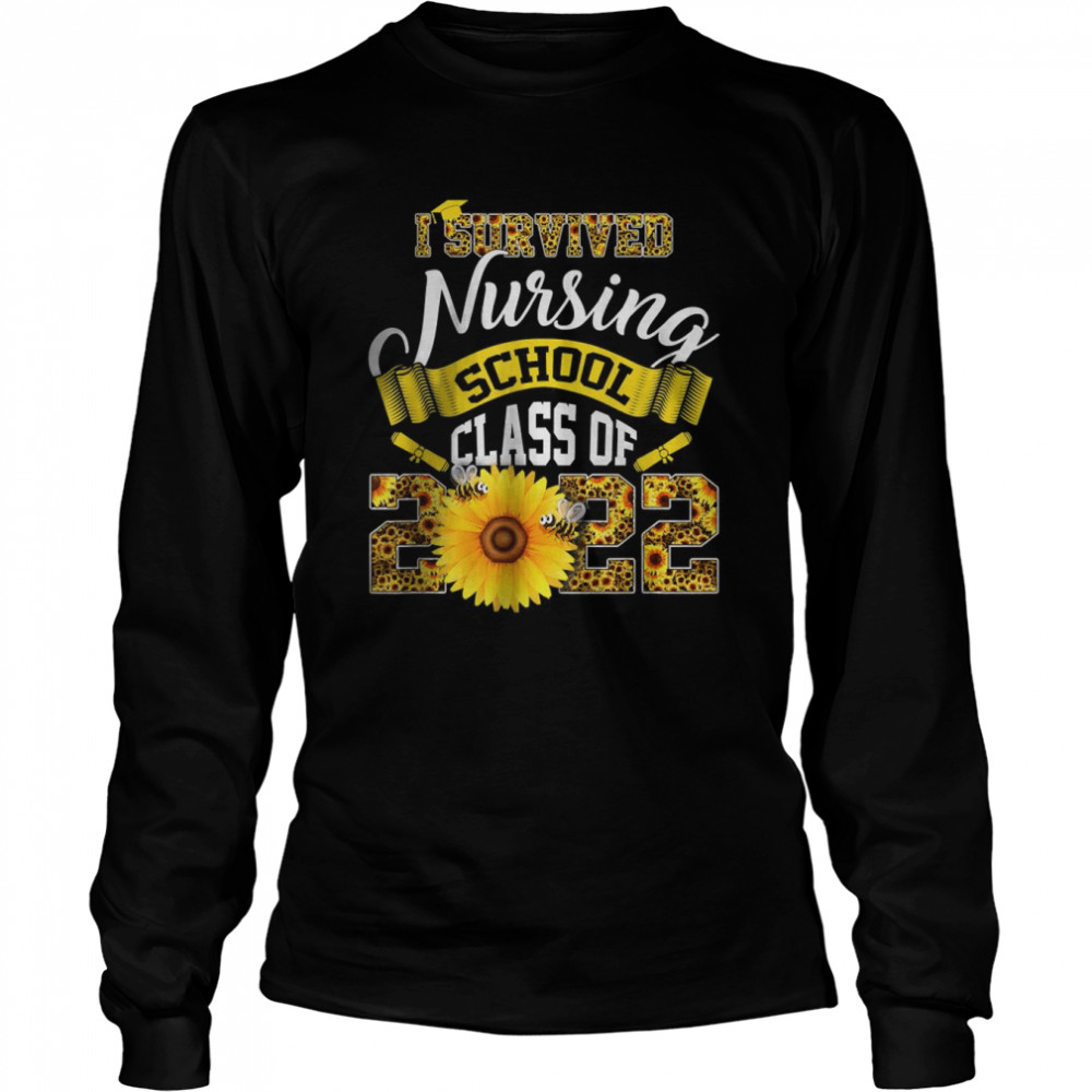 I Survived Nursing School Class Of 2022 Sunflower T-Shirt 2 » Cool Gifts for You - Mfamilygift I Survived Nursing School Class Of 2022 Sunflower T-Shirt 2