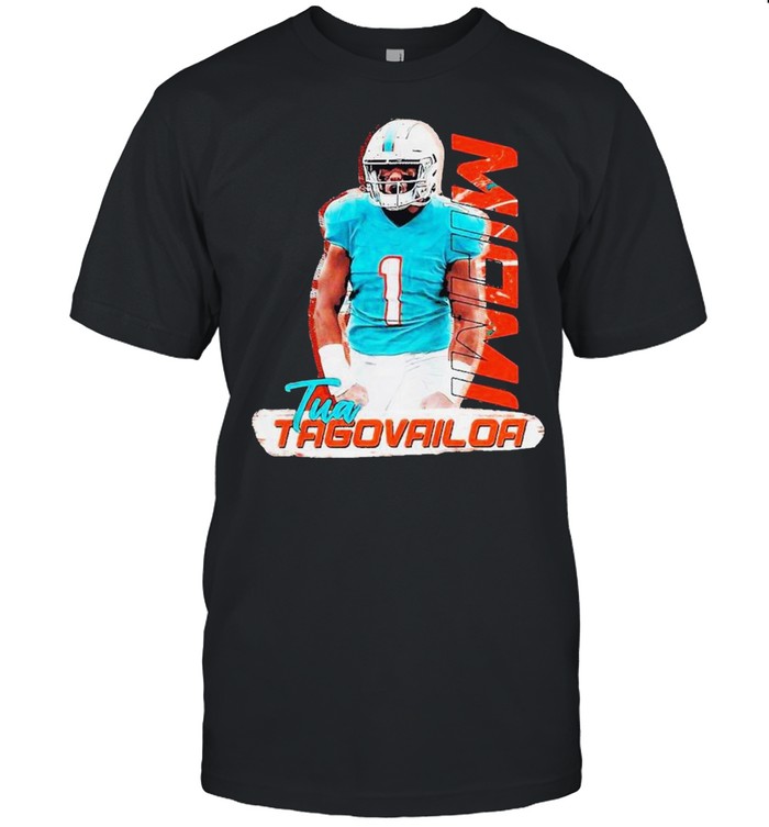 1 Tua Tagovailoa Miami Dolphins Football New 2021 T-Shirt