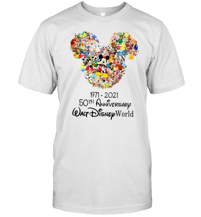 1971 2021 50Th Anniversary Walt Disney World T-Shirt 1971 2021 50Th Anniversary Walt Disney World T-Shirt