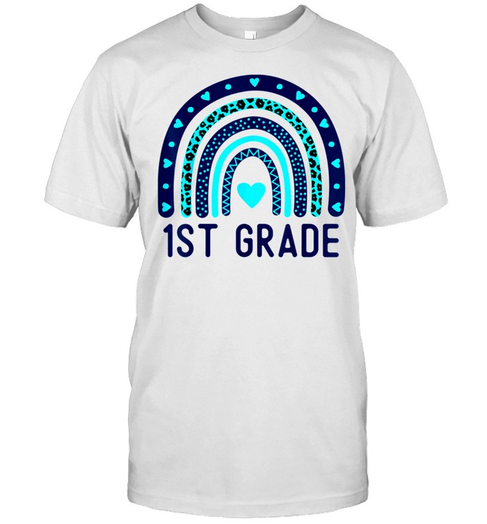 1St Grade Rainbow Teacher Hello First Grade Back To School T-Shirt