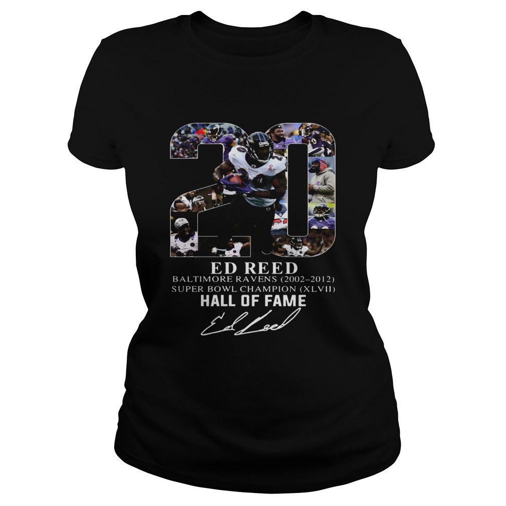 20 Ed Reed Hall Of Fame T-Shirt