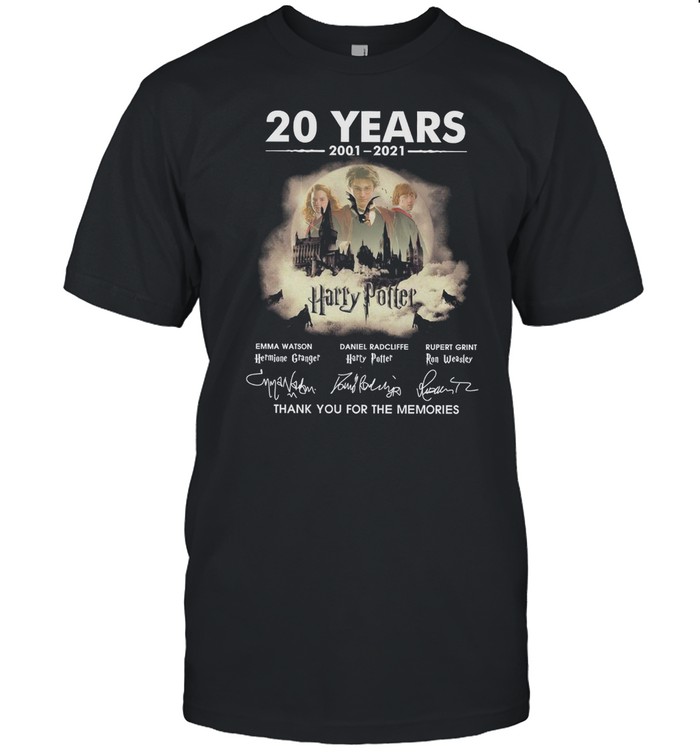 20 Years 2001 2021 Harry Potter Thank You For The Memories T-Shirt 20 Years 2001 2021 Harry Potter Thank You For The Memories T-Shirt