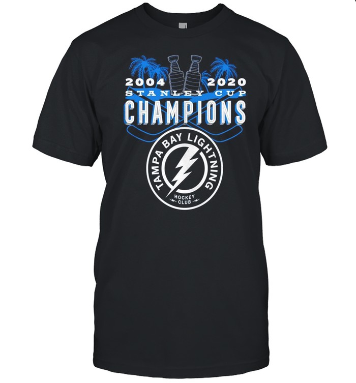 2004 2020 Stanley Cup Champions Tampa Bay Lightning Hockey Club T-Shirt