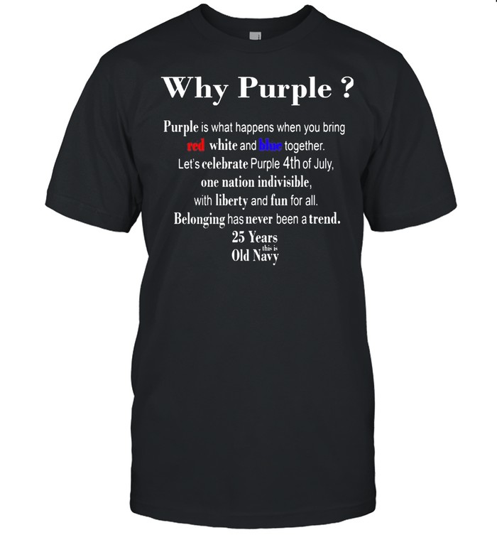 2021 Fourth Of July Old Navy Purple T-Shirt