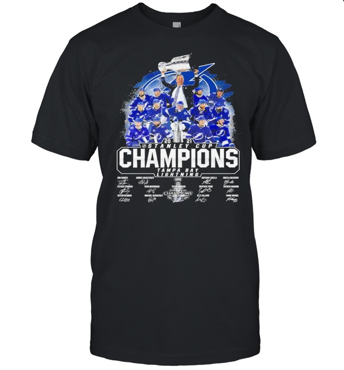 2021 Stanley Cup Tampa Bay Lightning Teams T-Shirt 2021 Stanley Cup Tampa Bay Lightning Teams T-Shirt