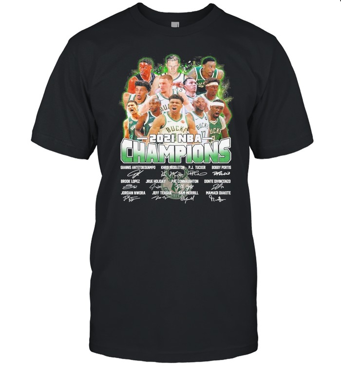 2021 Western Conference Final Champions Milwaukee Bucks T-Shirt