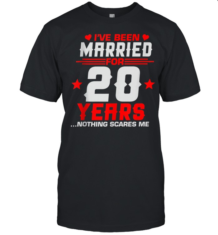 20Th Wedding Anniversary Couples Married Wife Husband T-Shirt