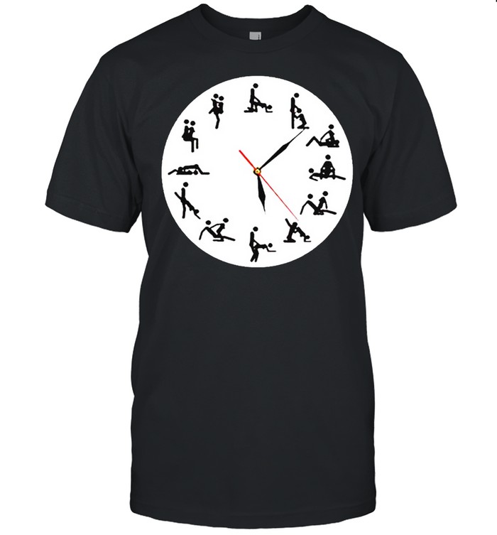 24 Hours Sexual Positions Wall Clock T-Shirt 24 Hours Sexual Positions Wall Clock T-Shirt