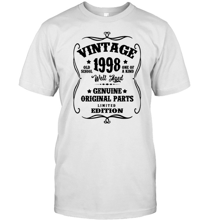 24Th Birthday Vintage 1998 Well Aged Original Parts T-Shirt