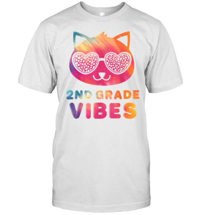 2Nd Grade Vibes Colorful Cat Kitty Girl Leopard Eyes T-Shirt 2Nd Grade Vibes Colorful Cat Kitty Girl Leopard Eyes T-Shirt