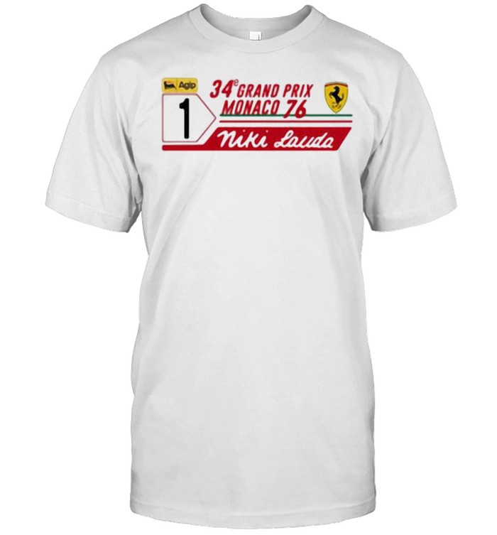 34 Grand Prix Monaco 76 Niki Lauda Ferrari T-Shirt