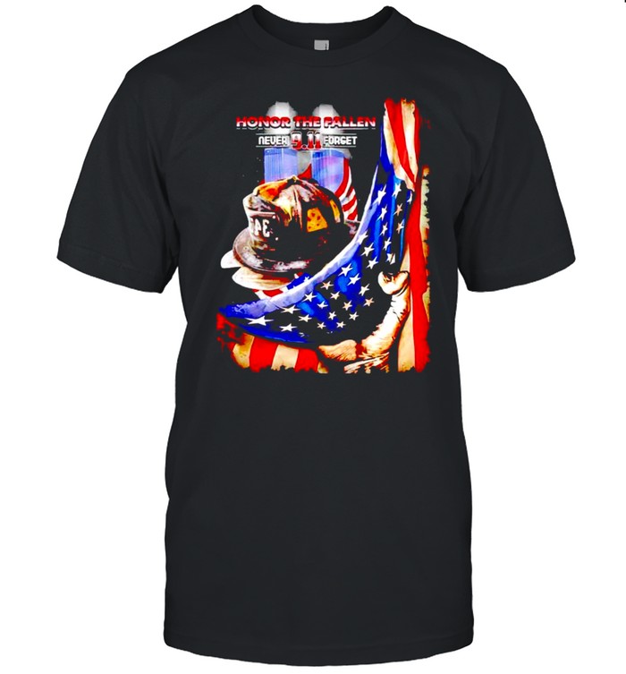 343 Firefighter Honor The Fallen Never Forget 911 T-Shirt
