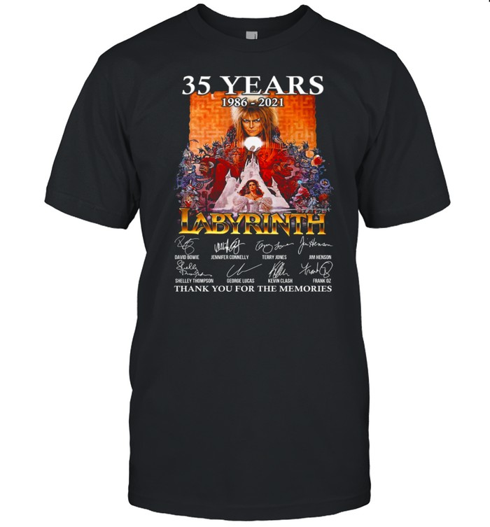 35 Years 1986 2021 Labyrinth Thank You For The Memories T-Shirt 35 Years 1986 2021 Labyrinth Thank You For The Memories T-Shirt