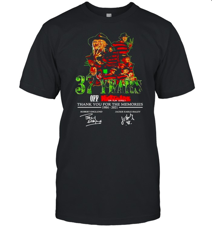 37 Years Of Nightmare On Elm Street Thank You For The Memories T-Shirt