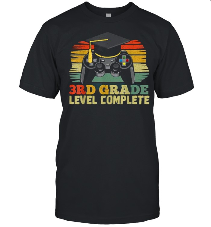 3Rd Grade Level Complete Graduation Gaming Gamer Vintage T-Shirt 3Rd Grade Level Complete Graduation Gaming Gamer Vintage T-Shirt