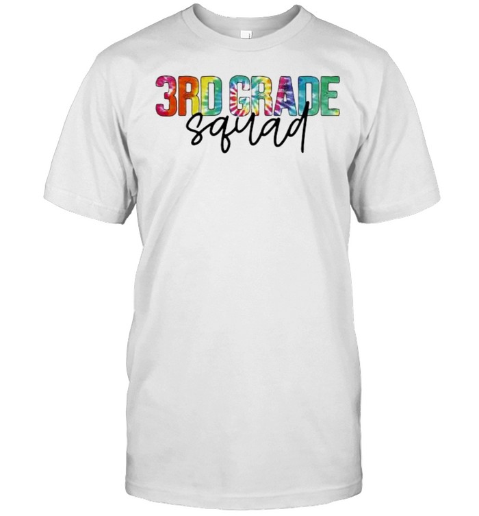 3Rd Grade Squad Hippie Colorful T-Shirt