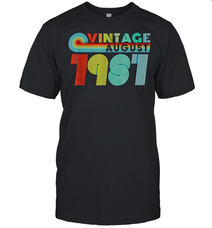 40Th Birthday Vintage August 1981 40 Years Old T-Shirt