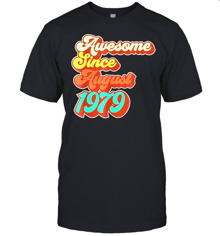 42Th Birthday Awesome Since August 1979 Classic T-Shirt