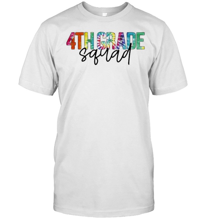4Th Grade Squad Hippie Colorful T-Shirt