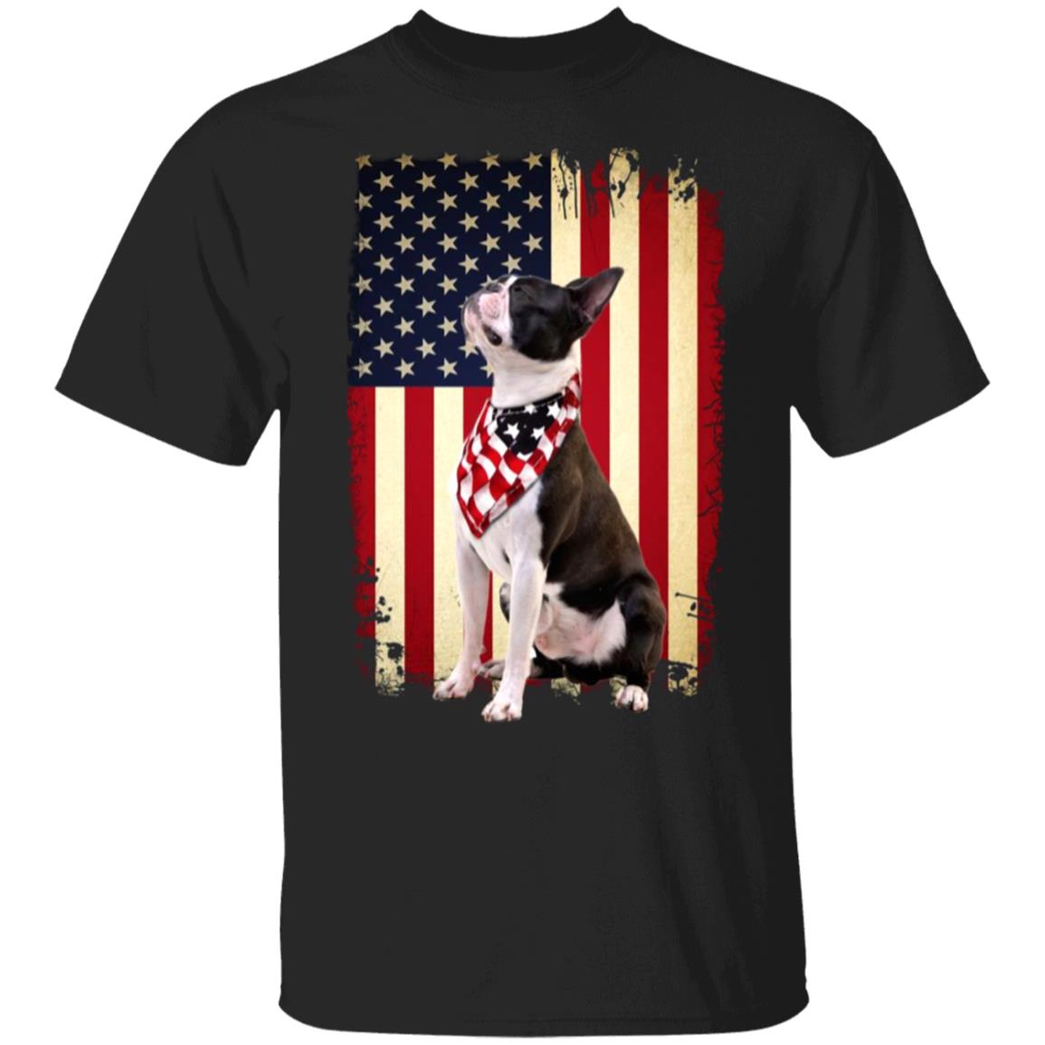 4Th-July-Independence-Day-Boston-Terrier-American-Flag G500 Gildan 5.3 Oz. T-Shirt 4Th-July-Independence-Day-Boston-Terrier-American-Flag G500 Gildan 5.3 Oz. T-Shirt