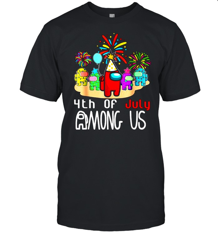 4Th Of July Among Us Firework T-Shirt