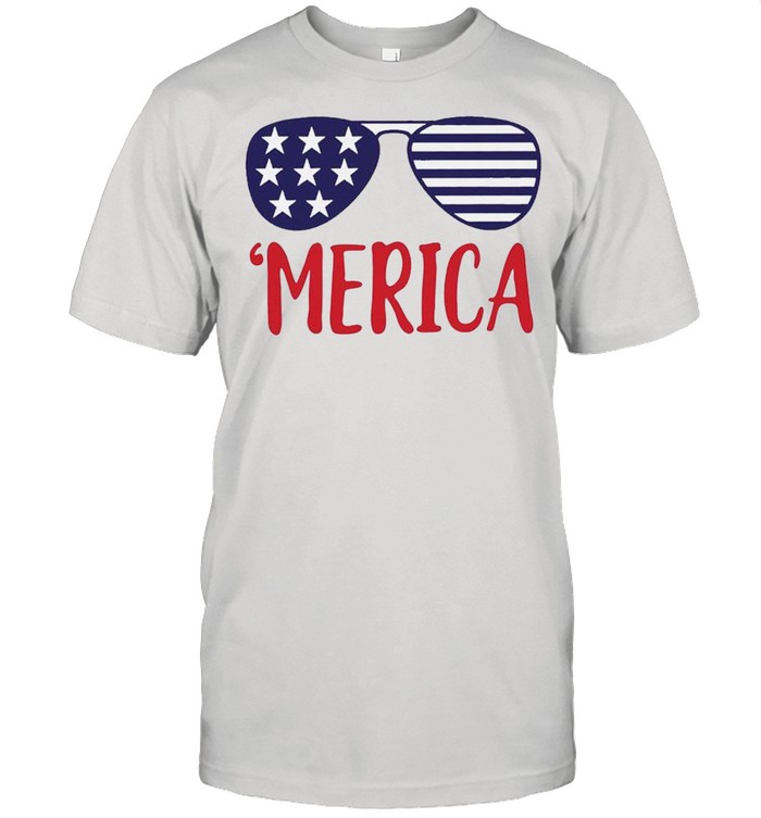 4Th Of July Merica Glasses Classic T-Shirt