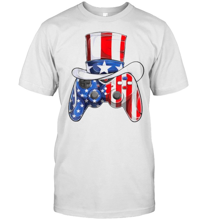 4Th Of July Patriotic American Flag Video Game T-Shirt 4Th Of July Patriotic American Flag Video Game T-Shirt
