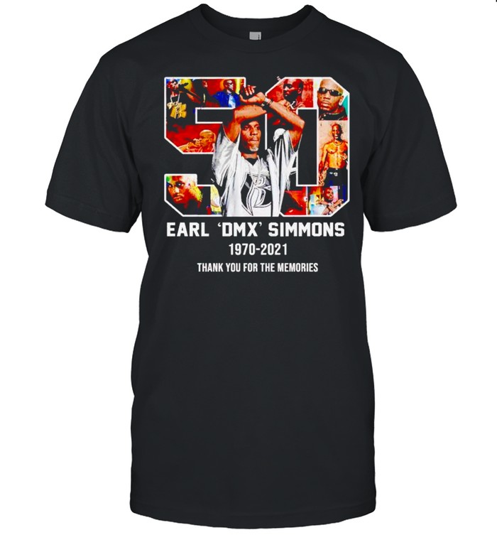 50 Years Dmx Earl Simmons Thank You For The Memories T-Shirt