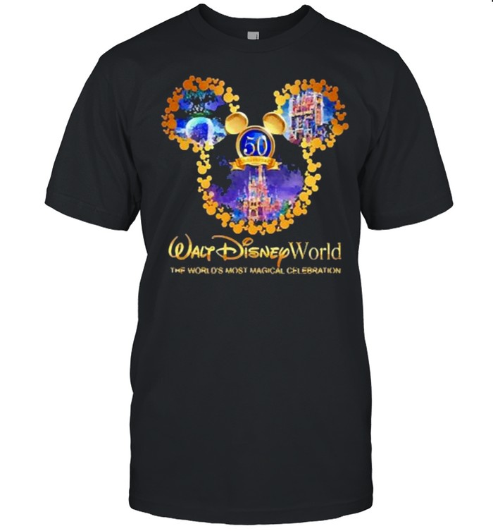 50Th Anniversary Walt Disney World The Worlds Most Magical Celebration T-Shirt