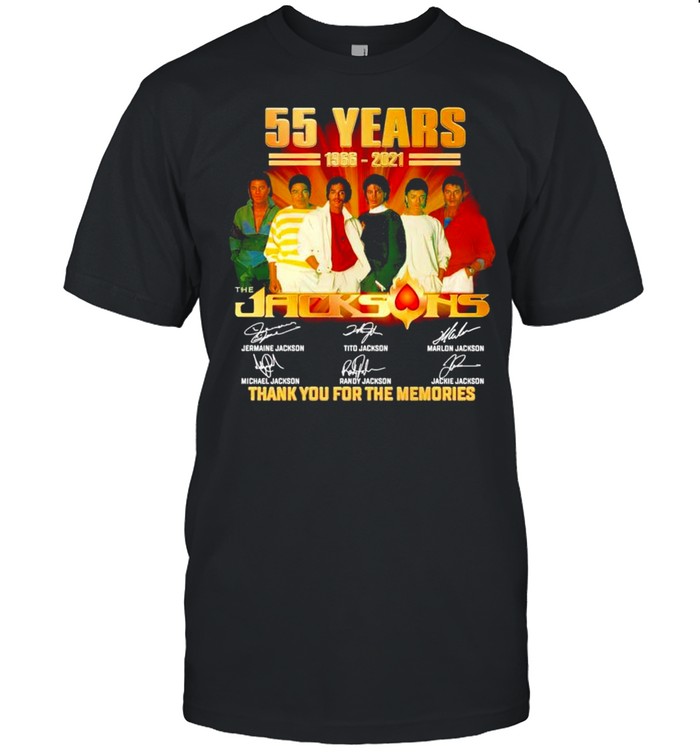 55 Years The Jacksons 1966 2021 Thank You For The Memories T-Shirt