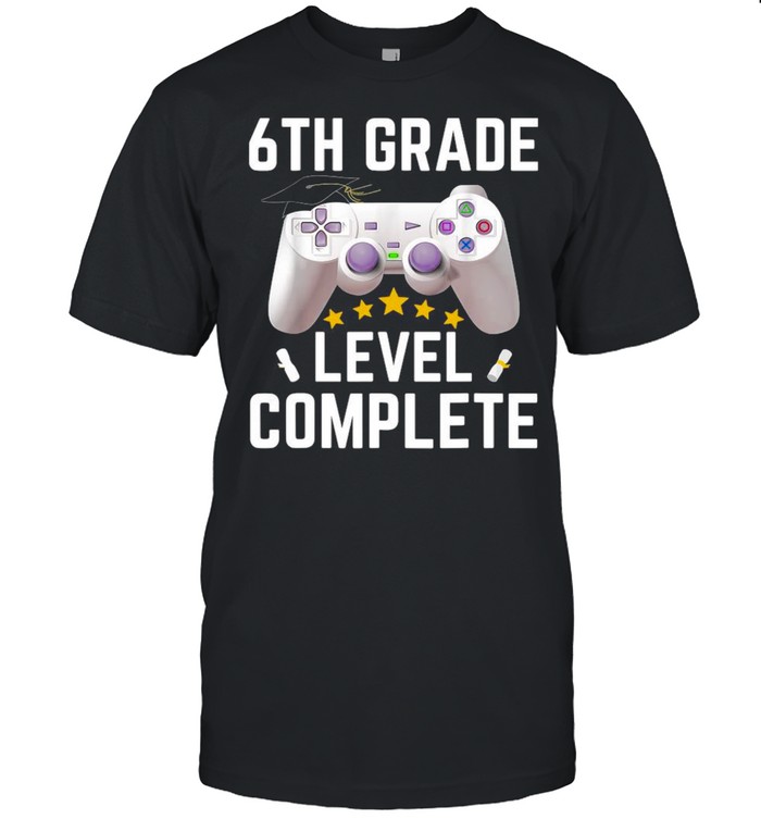 6 Th Grade Level Complete Gamer Class Of 2021 T-Shirt