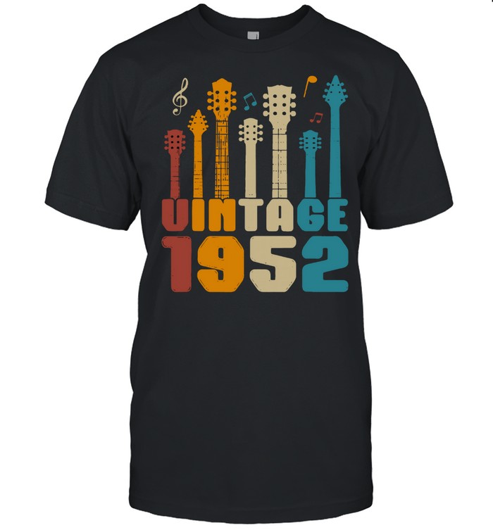 68Th Birthday Vintage 1952 Guitarist T-Shirt 68Th Birthday Vintage 1952 Guitarist T-Shirt