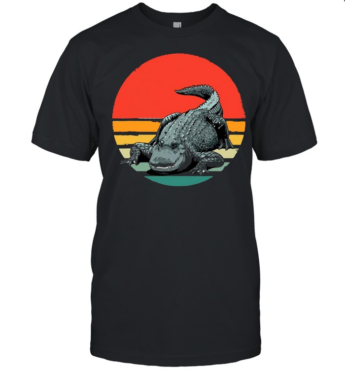 70S Crocodile T-Shirt Alligator Gift For Animal Lover Vintage T-Shirt