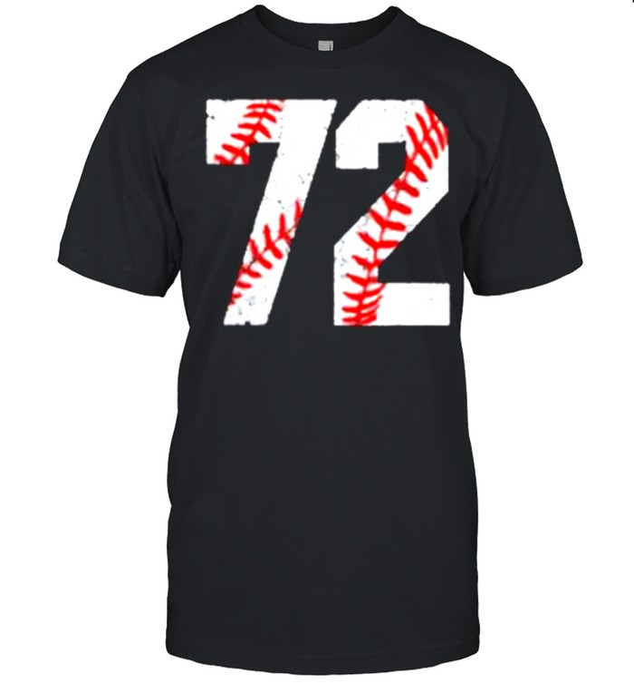 72 Jersey Baseball Favorite Player Vintage T-Shirt