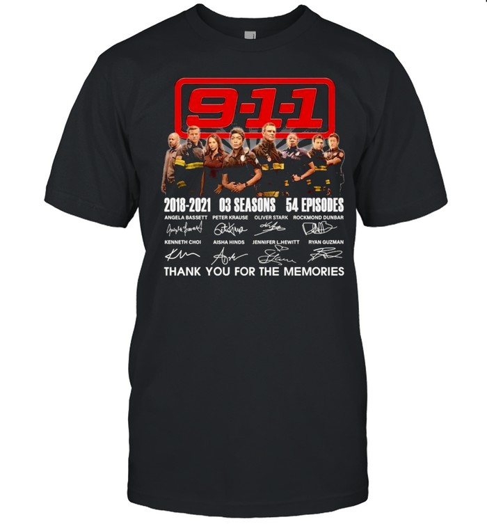 9 11 2018 2021 03 Seasons 54 Episodes Thank You For The Memories T-Shirt 9 11 2018 2021 03 Seasons 54 Episodes Thank You For The Memories T-Shirt