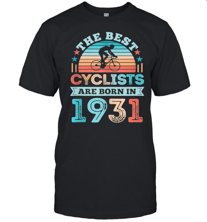 90Th Birthday Cycling Best Cyclist Born 1931 T-Shirt
