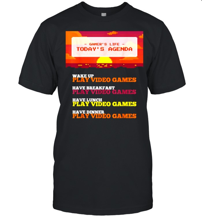 A Day In The Life Of A Gamer Retro T-Shirt