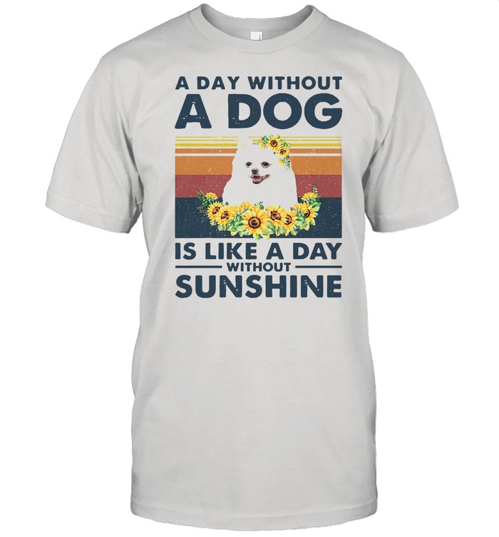 A Day Without A Dog Is Like A Day Without Sunshine Vintage T-Shirt A Day Without A Dog Is Like A Day Without Sunshine Vintage T-Shirt