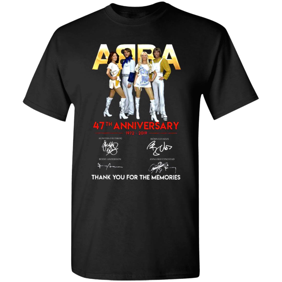 Abba-47Th-Anniversary-1972-2019-Thank-You-For-The-Memories G500 Gildan 5.3 Oz. T-Shirt