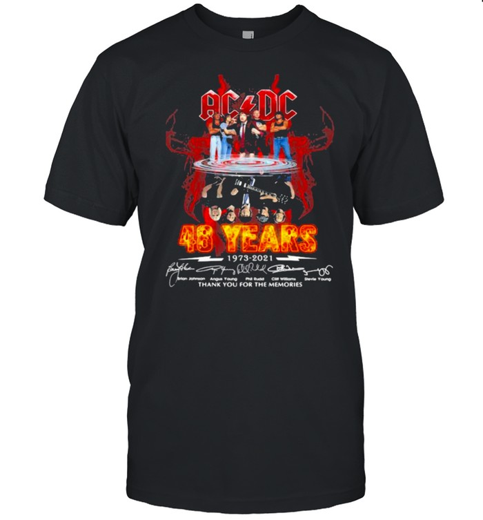 Ac Dc 48 Years 1973 2021Hank You For The Memories Signature