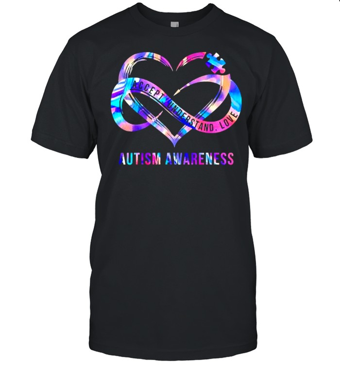 Accept Understand Love Autism Awareness Hologram T-Shirt
