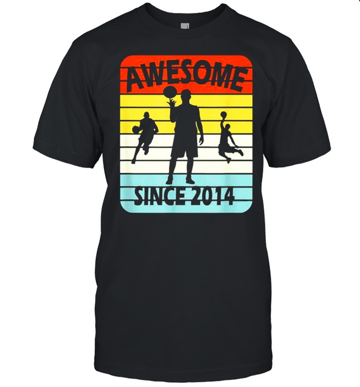 Awesome Since 2014 Age 7 Vintage T-Shirt