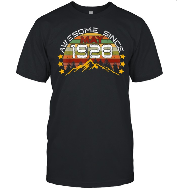 Awesome Since May 1928 93Rd Birthday 93 Years Old T-Shirt