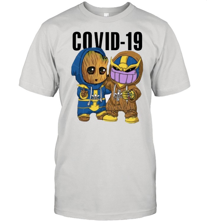Baby Groot And Thanos Covid19 T-Shirt