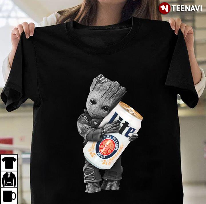 Baby Groot Hug Miller Lite T-Shirt