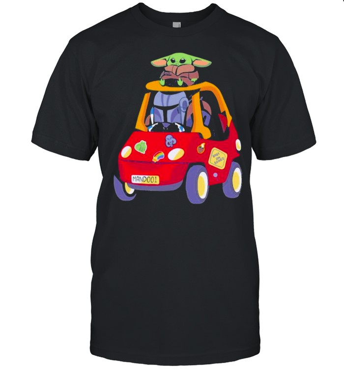 Baby On Board The Mandalorian Driving Car Yoda T-Shirt Baby On Board The Mandalorian Driving Car Yoda T-Shirt