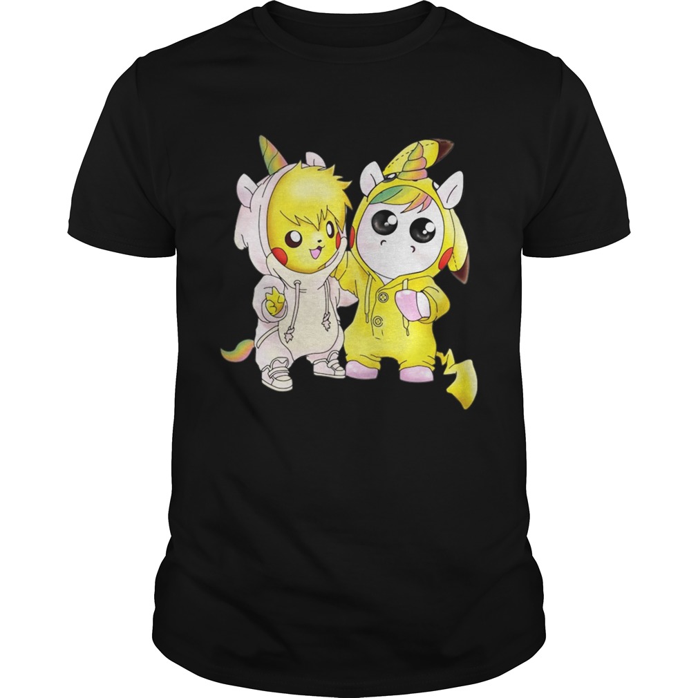 Baby Pikachu And Unicorn T-Shirt
