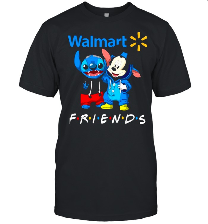 Baby Stitch And Mickey Mouse Walmart Friends T-Shirt